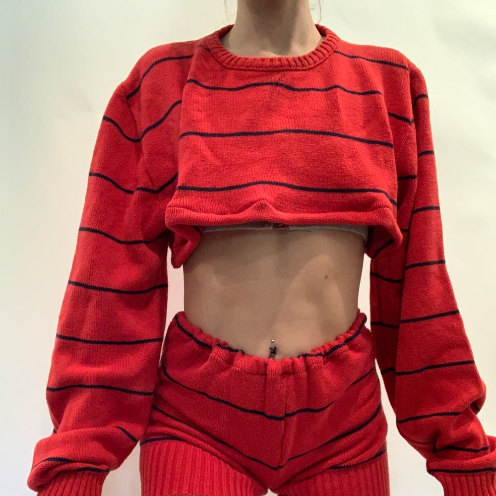 Reworked sweater set